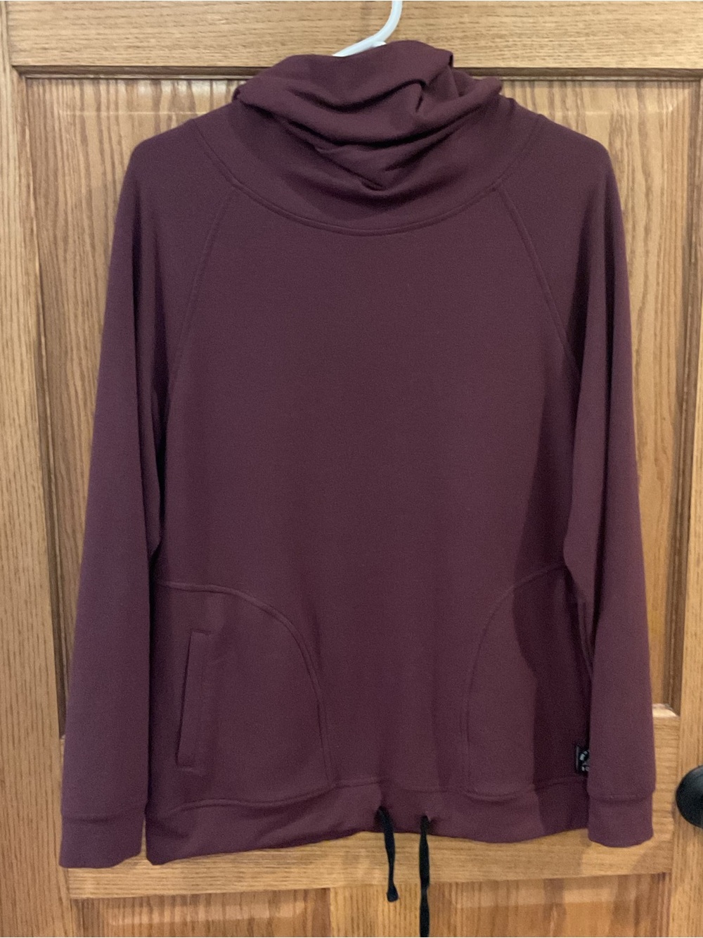 Sam Edelman Women’s Cowl Neck Pullover Sweatshirt Size Small Burgundy